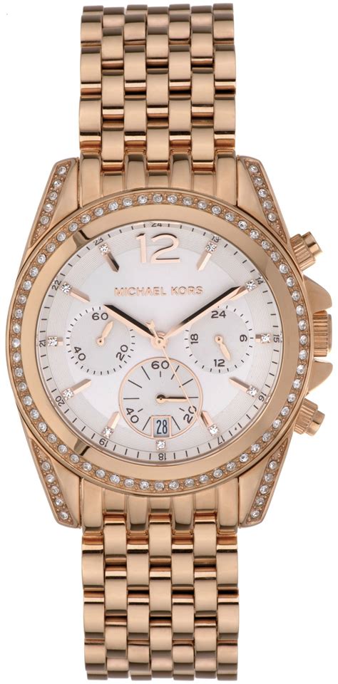 Michael Kors Women's Pressley Chronograph Rose Gold Tone 